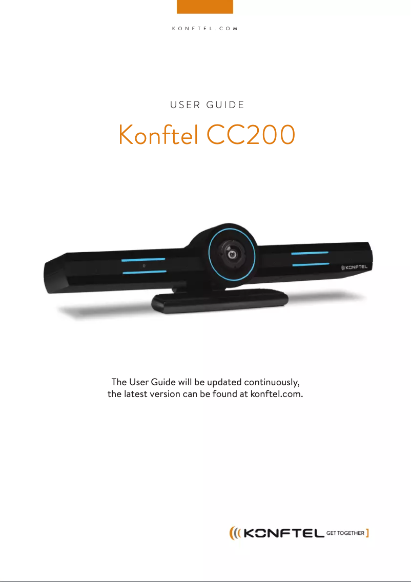 Page n°1 - Manuel utilisateur Konftel CC200