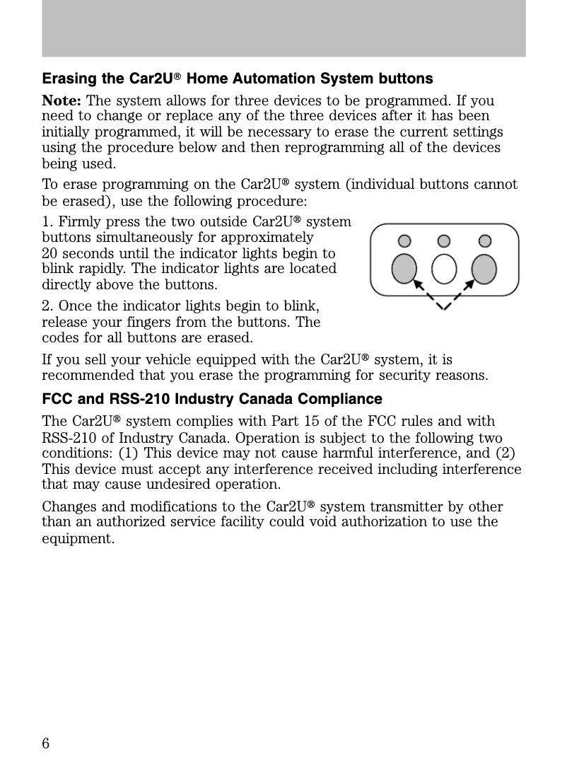 Image de la première page du manuel de l'appareil MKZ (2010)