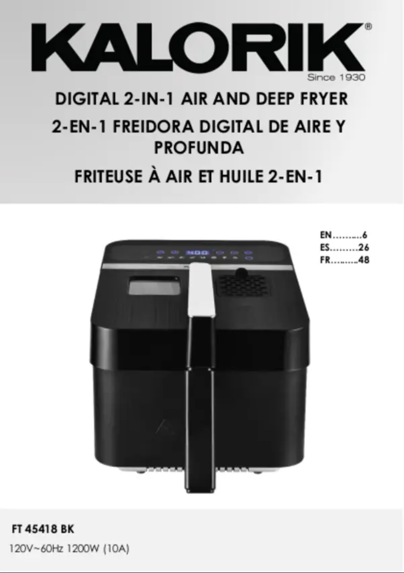 Imagen de la primera página del manual del dispositivo FT 45418