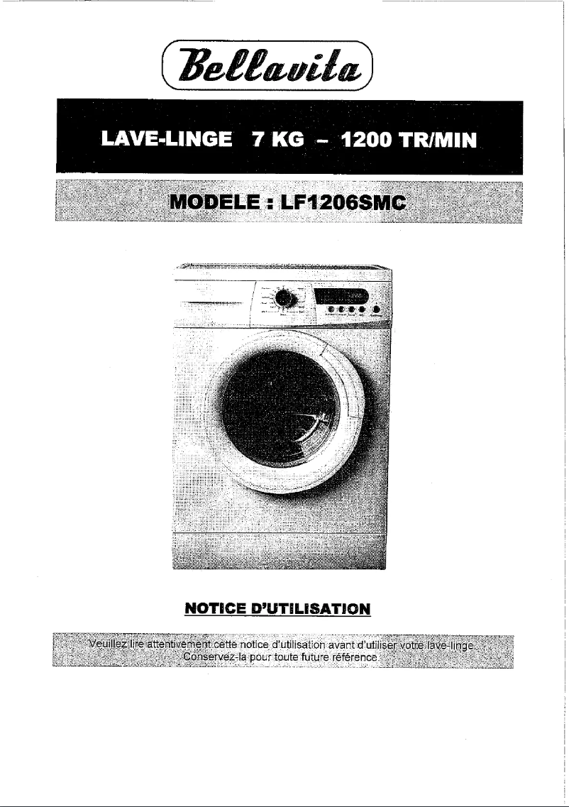 Image de la première page du manuel de l'appareil LF 1206 SMC