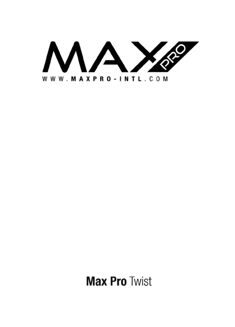 Page 1 de la notice Manuel utilisateur MAX Professional Twist 18/9