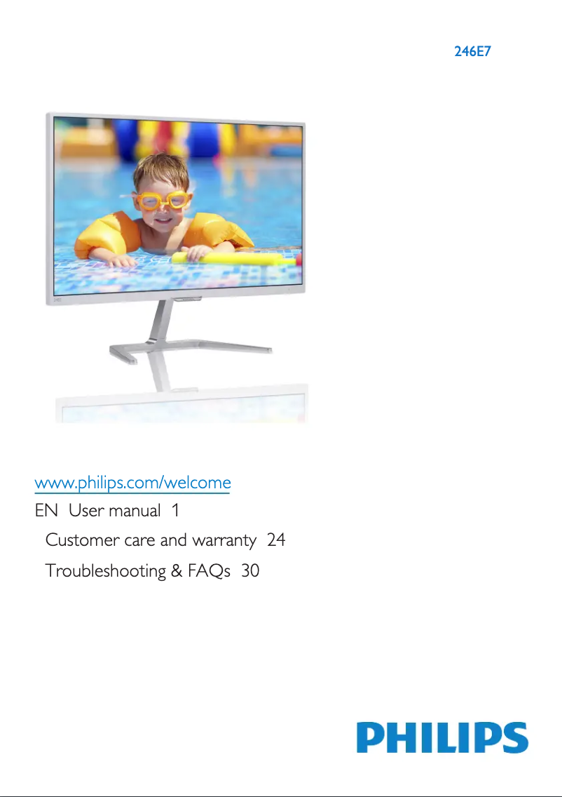 Page n°1 - Manuel utilisateur Philips 246E7