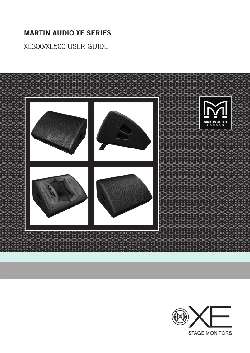 Page 1 de la notice Manuel utilisateur Martin Audio XE500