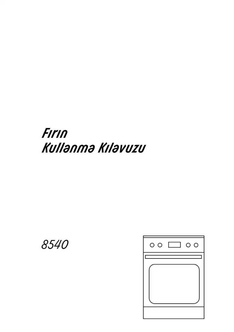 Page 1 de la notice Manuel utilisateur Arçelik 8540