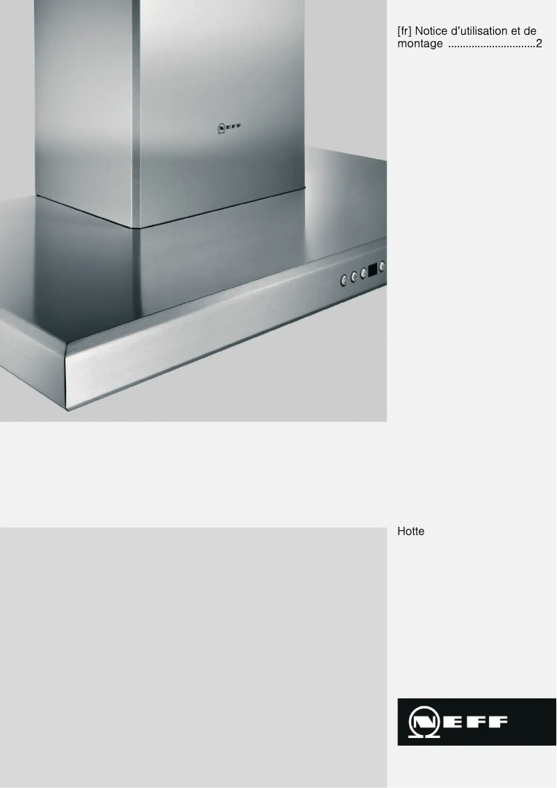 Page 1 de la notice Manuel utilisateur Neff D79F55N0