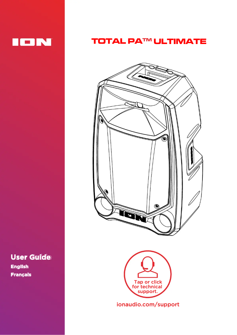 Page n°1 - Manuel utilisateur ION Total PA Ultimate