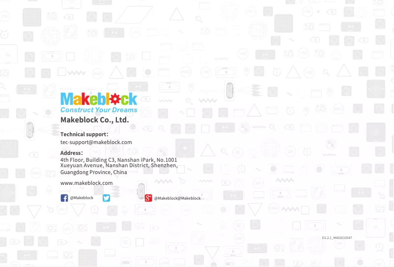 Page n°1 - Manuel utilisateur Makeblock Neuron Inventor Kit