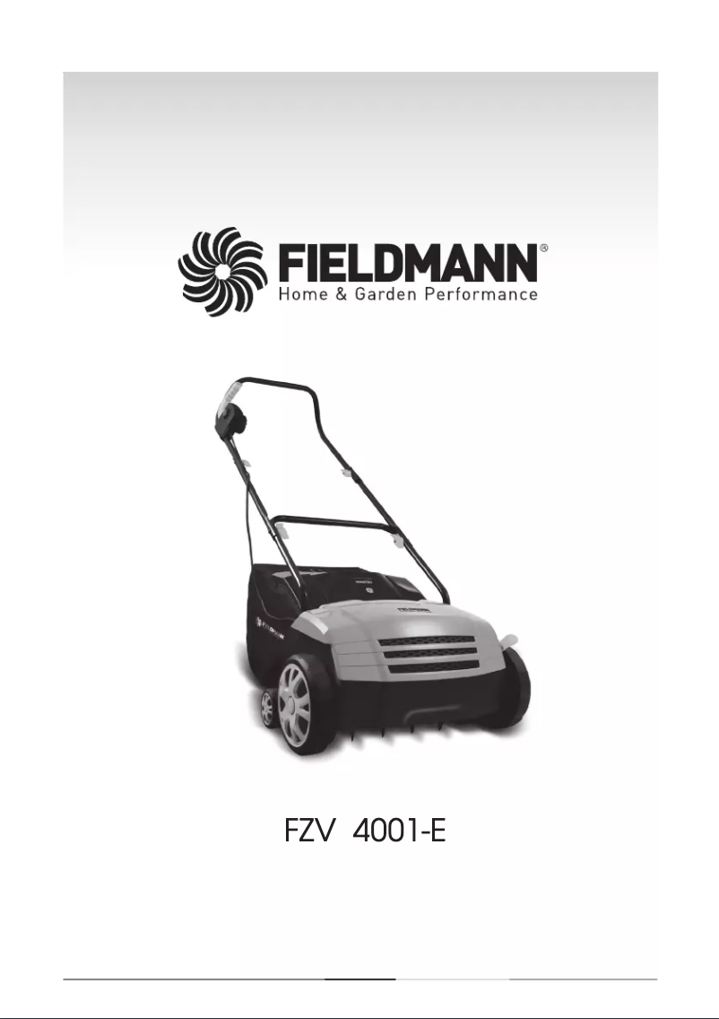 Image de la première page du manuel de l'appareil FZV 4001-E