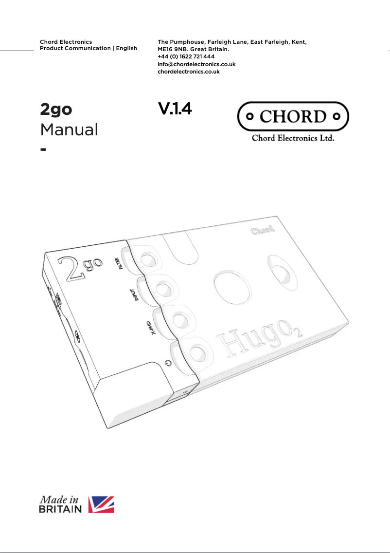 Imagen de la primera página del manual del dispositivo 2go