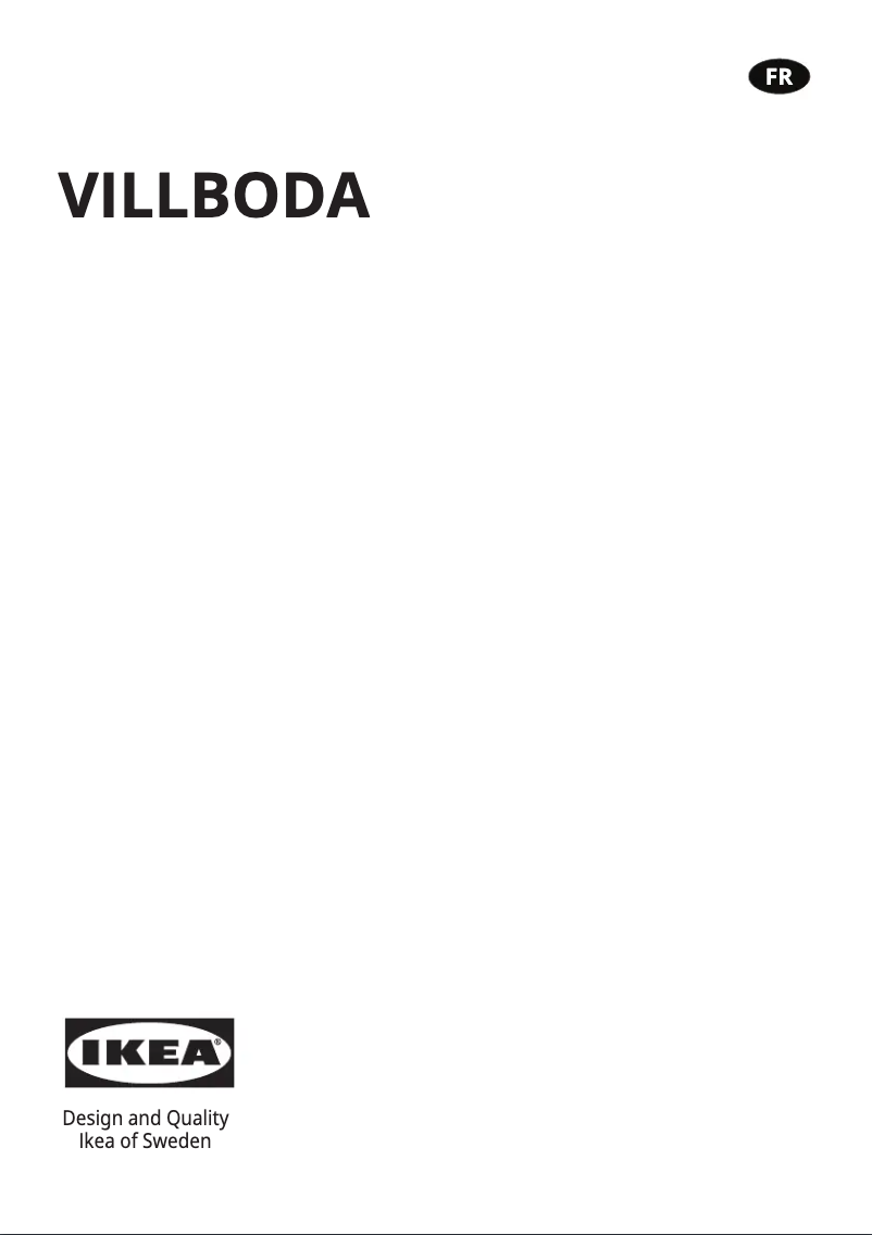 Image de la première page du manuel de l'appareil VILLBODA 205.416.48