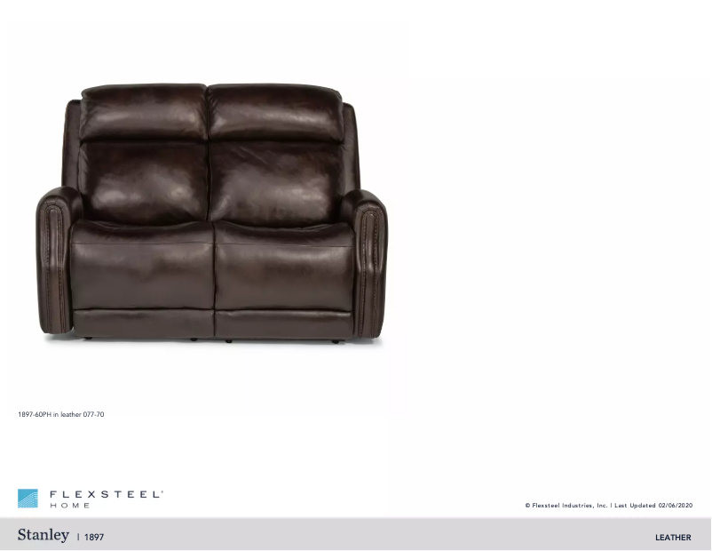Page n°1 - Manuel utilisateur Flexsteel Stanley B1897-60PH