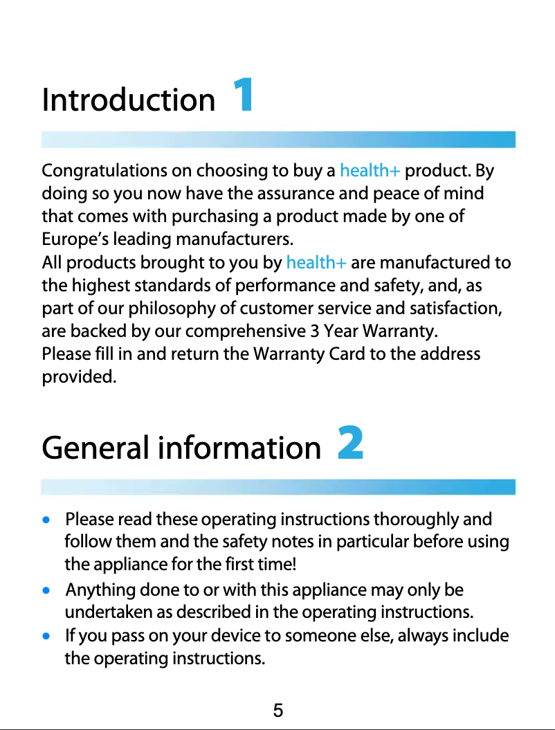 Page 1 de la notice Manuel utilisateur Medion MD 15231