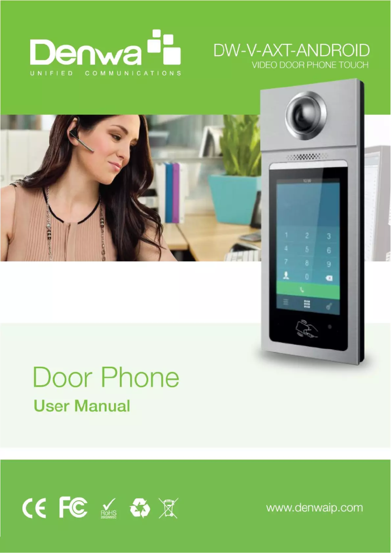 Page 1 de la notice Manuel utilisateur Denwa DW-V-AXT-ANDROID