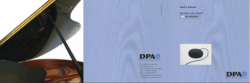 Page n°1 - Manuel utilisateur DPA BLM6000