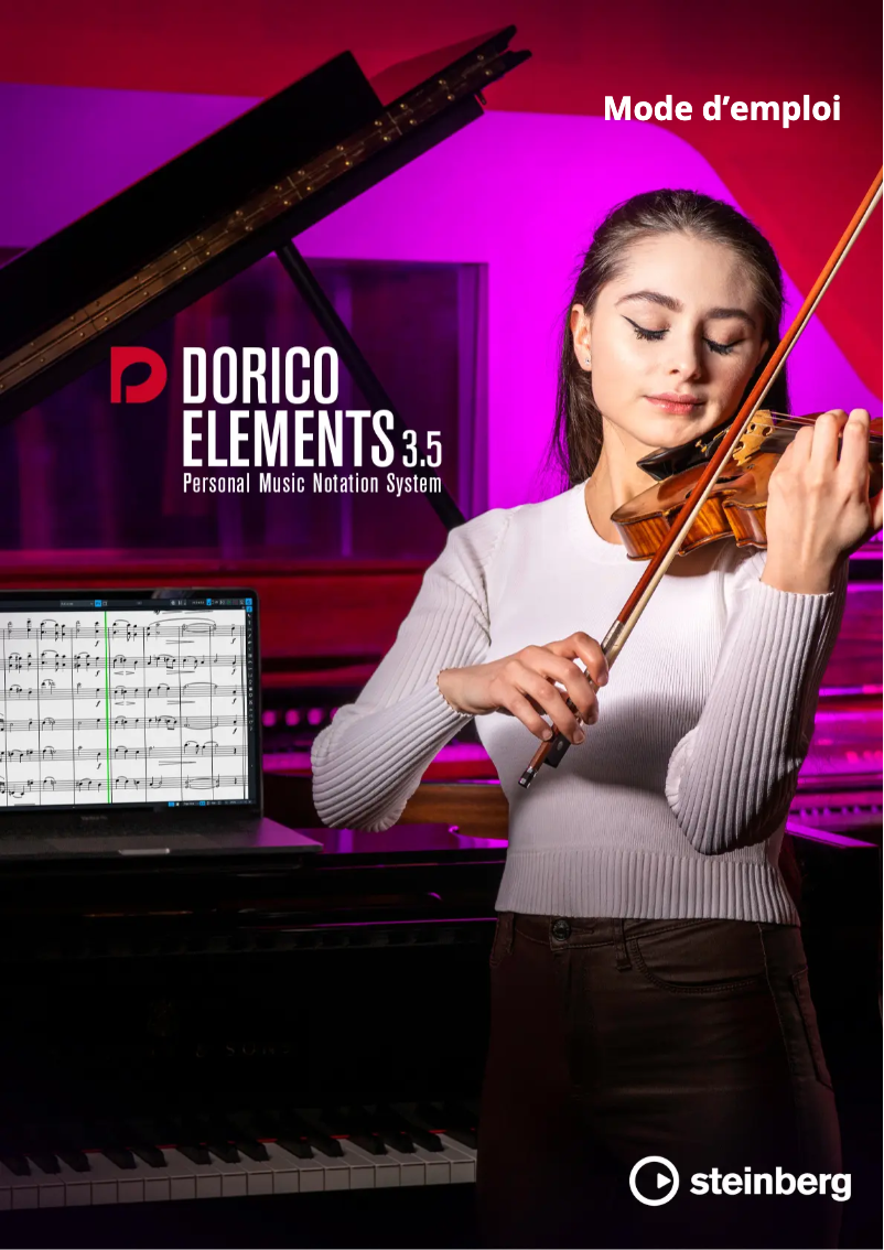 Image de la première page du manuel de l'appareil Dorico Elements 3.5