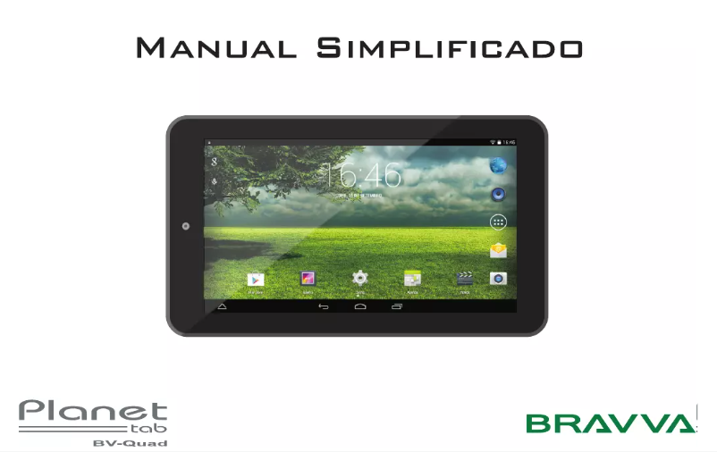 Image de la première page du manuel de l'appareil Planet Tab BV4000DC