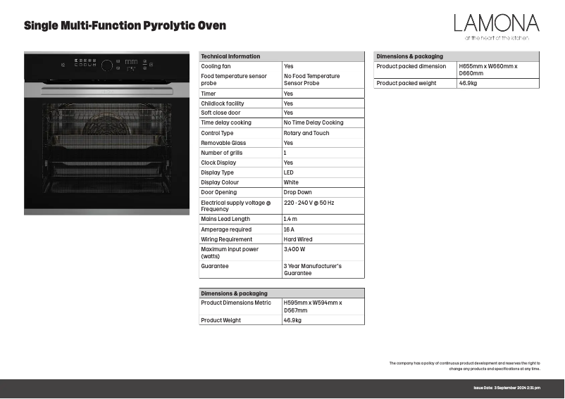 Image de la première page du manuel de l'appareil LAM3711