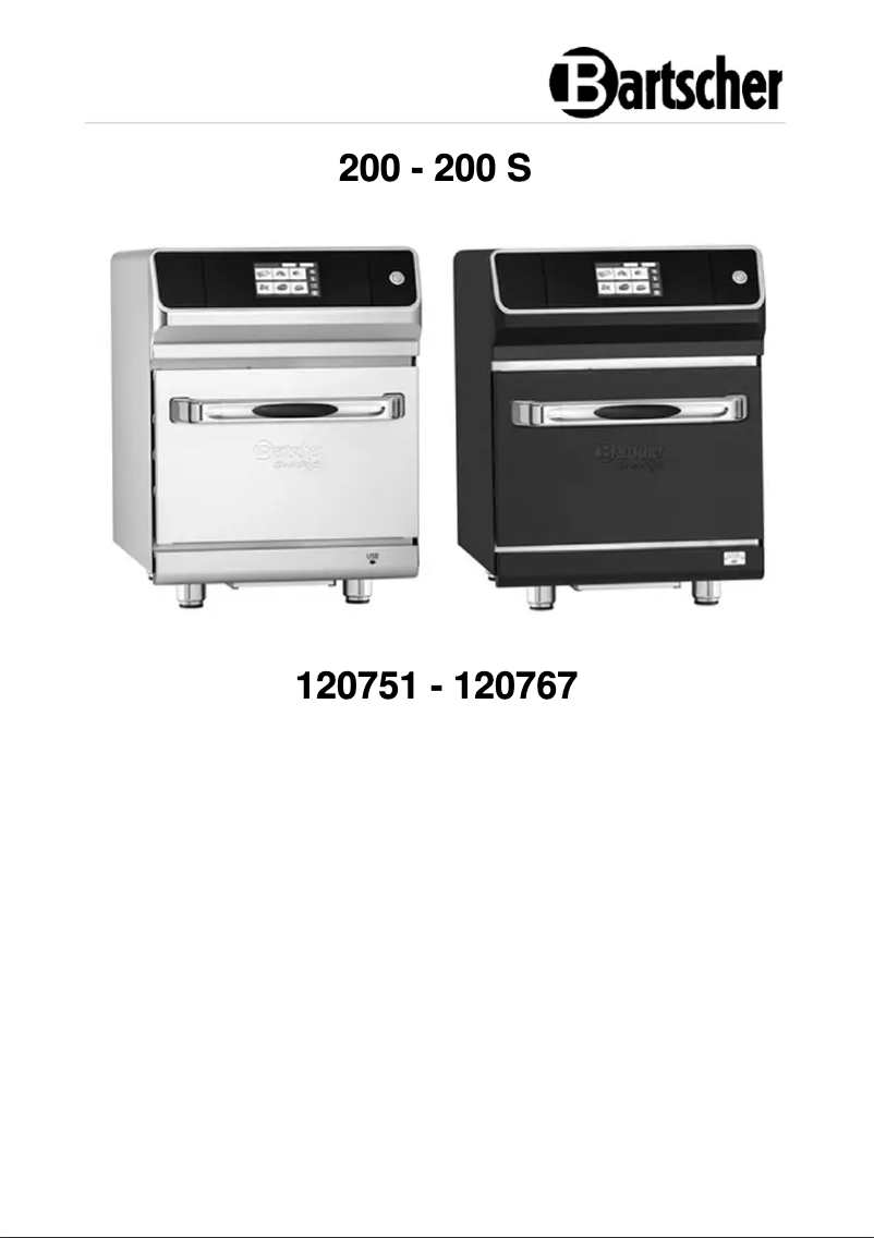 Página 1 del manual Manual de usuario Bartscher 200 S