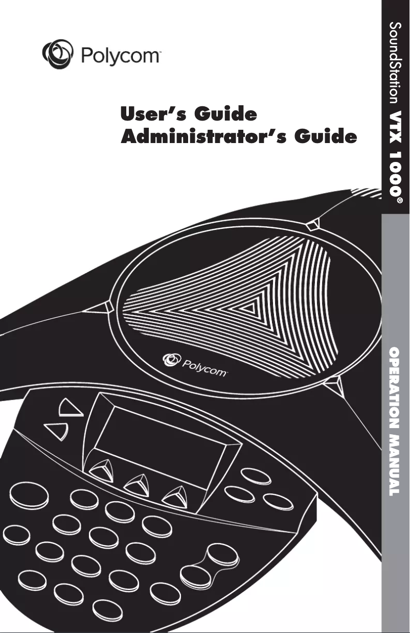 Page 1 de la notice Manuel utilisateur Plantronics SoundStation VTX 1000