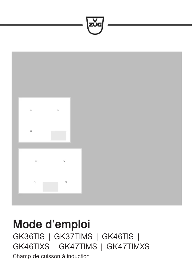 Image de la première page du manuel de l'appareil GK47TIMSFO