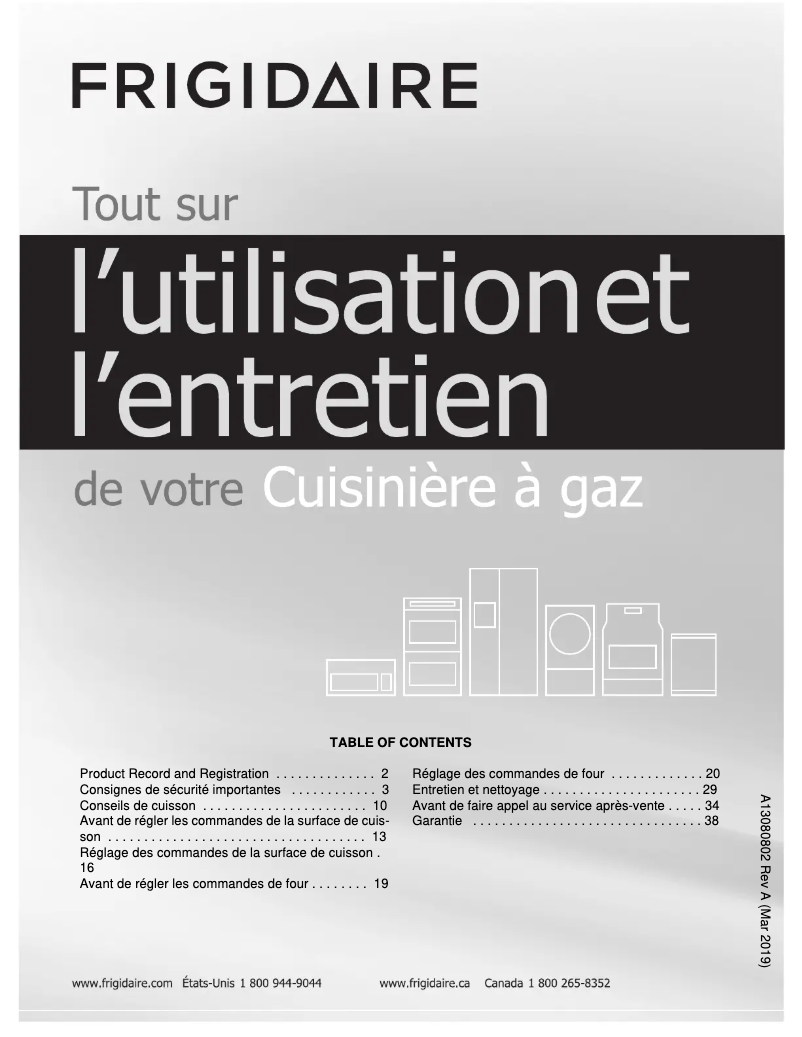 Image de la première page du manuel de l'appareil LFGH3051VF