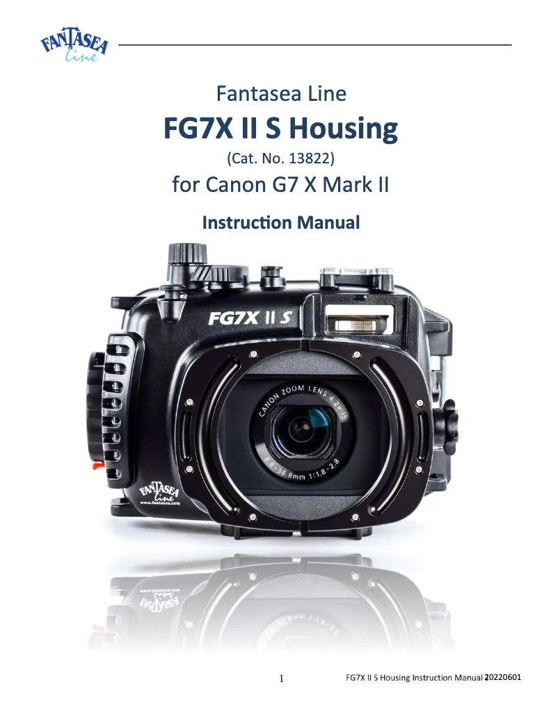 Image de la première page du manuel de l'appareil FG7X II S