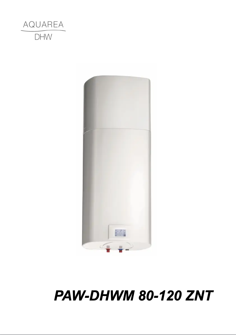 Page n°1 - Manuel utilisateur Panasonic Aquarea DHW