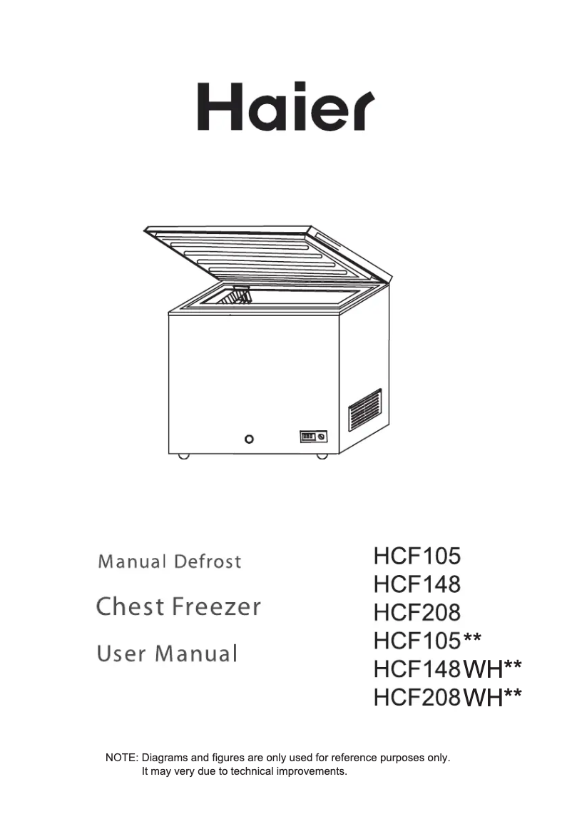 Page 1 de la notice Manuel utilisateur Haier HCF208