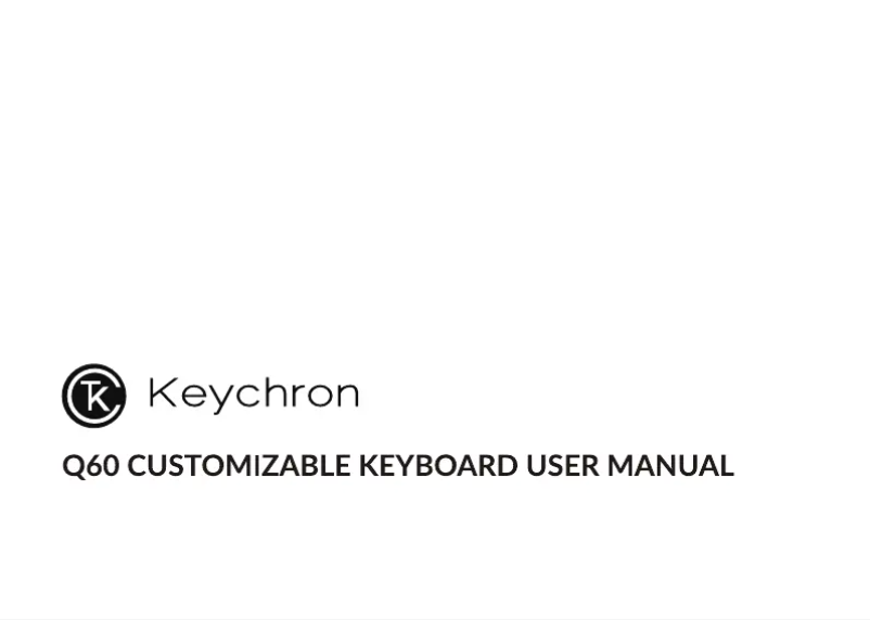 Page n°1 - Manuel utilisateur Keychron Q60