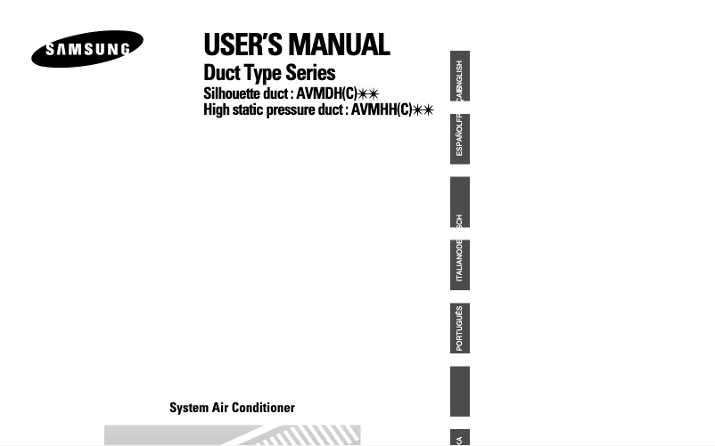 Image de la première page du manuel de l'appareil AVMHH140EA4