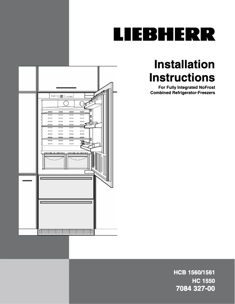 Page 1 de la notice Guide d'installation Liebherr HC 1550