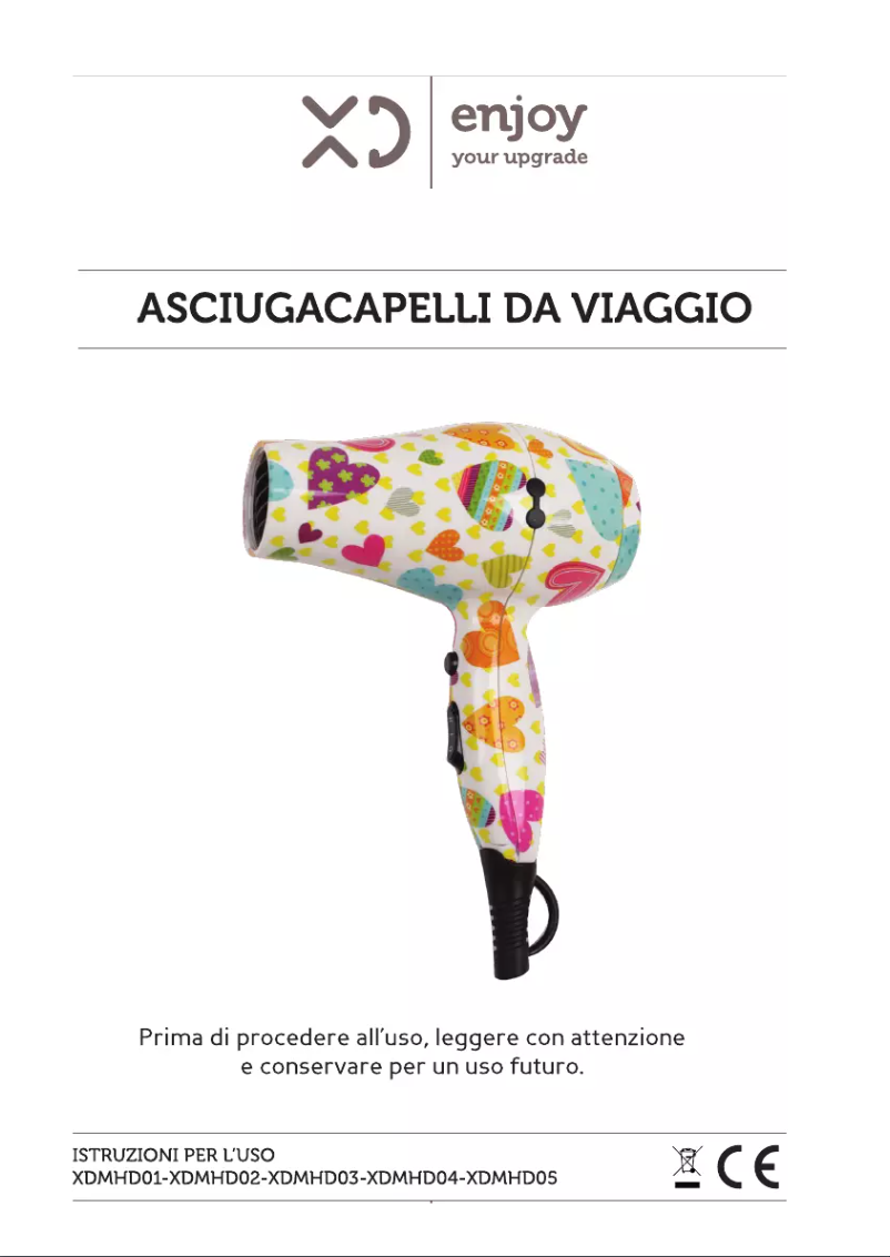 Page 1 de la notice Manuel utilisateur XD MHD05