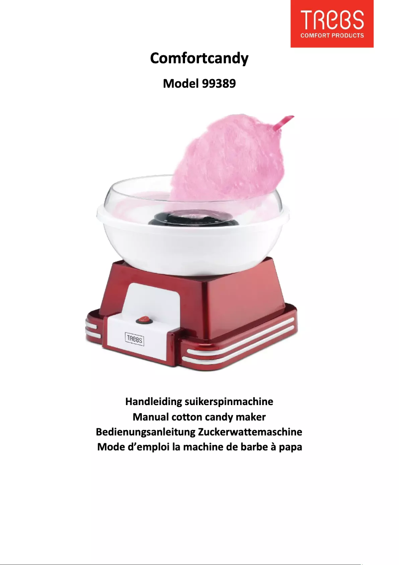 Image de la première page du manuel de l'appareil Comfortcandy 99389