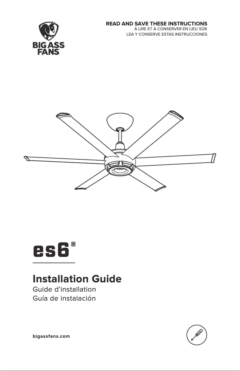 Image de la première page du manuel de l'appareil es6