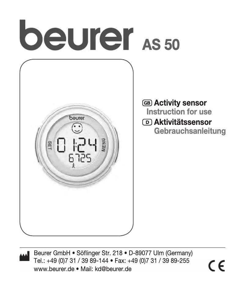 Image de la première page du manuel de l'appareil AS 50