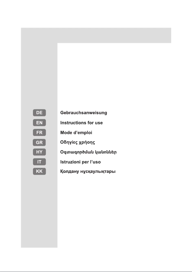 Page n°1 - Manuel utilisateur Indesit I84TE 31 X EX