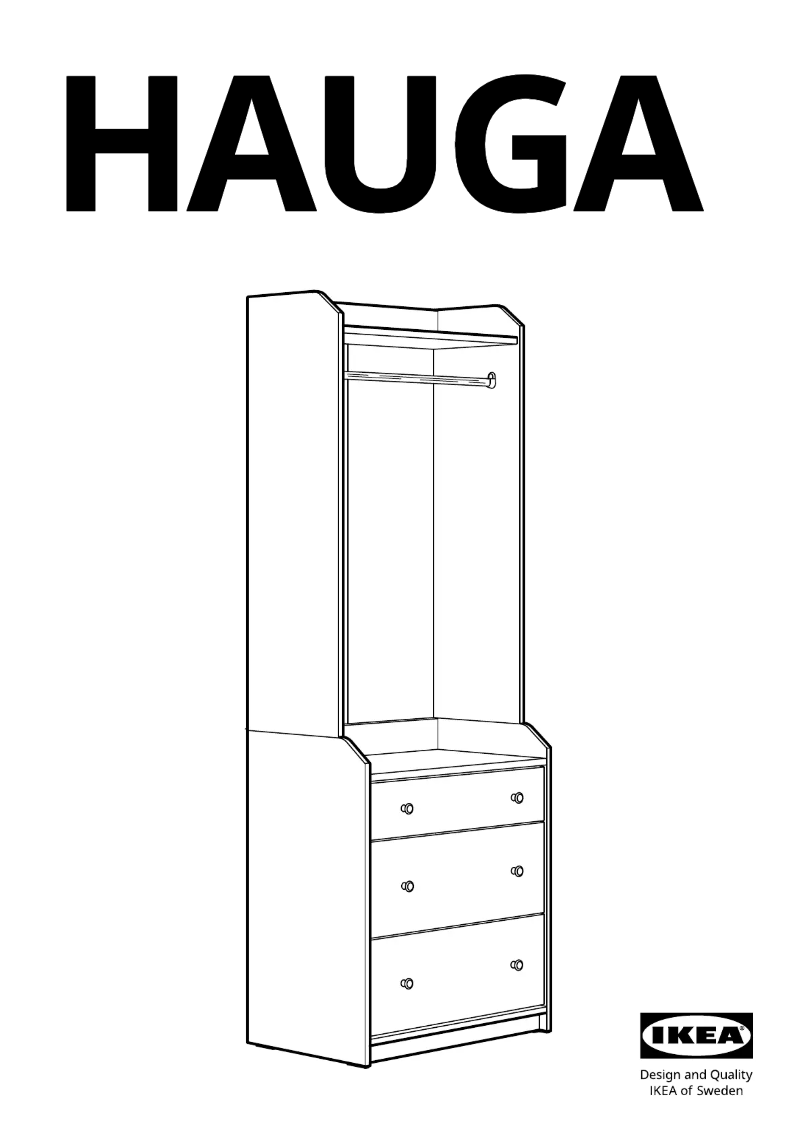 Page 1 of the manual User Manual Ikea HAUGA 004.569.24