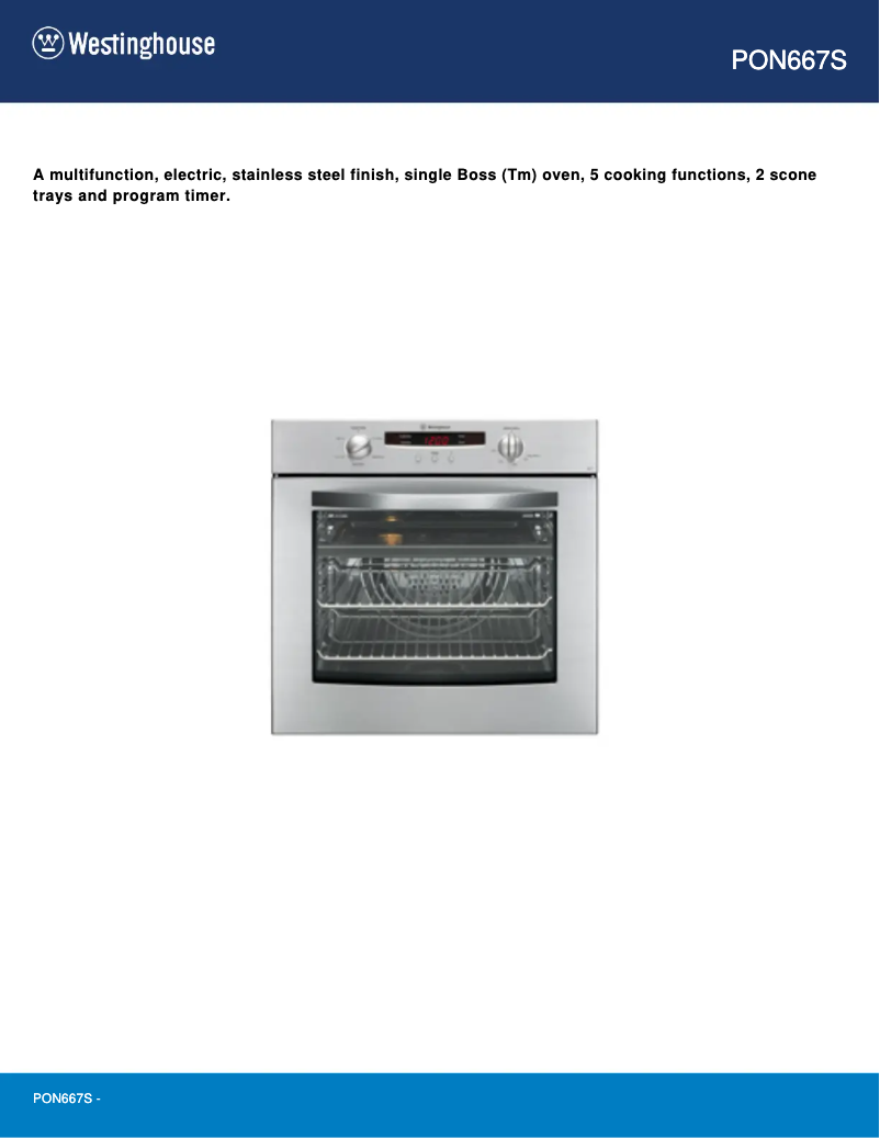 Image de la première page du manuel de l'appareil PON667S