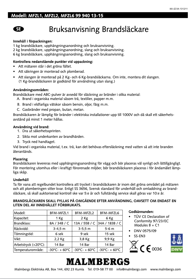 Image de la première page du manuel de l'appareil MFZL6