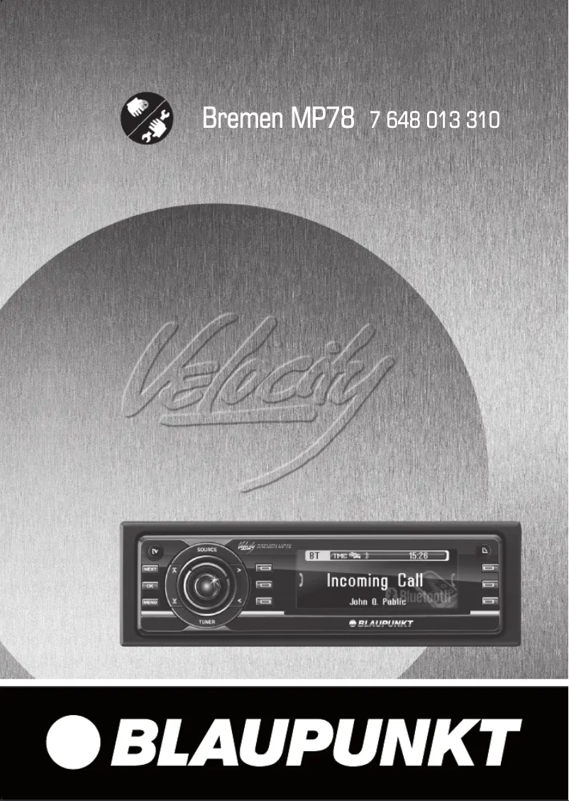 Image de la première page du manuel de l'appareil Bremen MP78