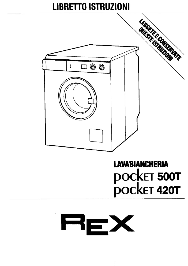 Page 1 de la notice Manuel utilisateur Rex POCKET500T