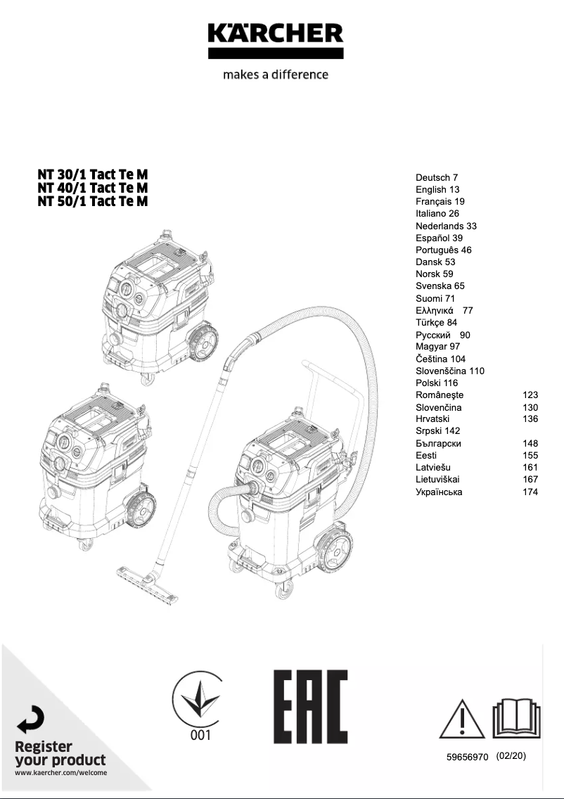 Image de la première page du manuel de l'appareil Tact Te M AU NT 30/1