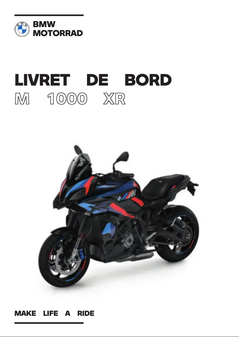 Página 1 del manual Manual de usuario BMW M 1000 XR (2024)