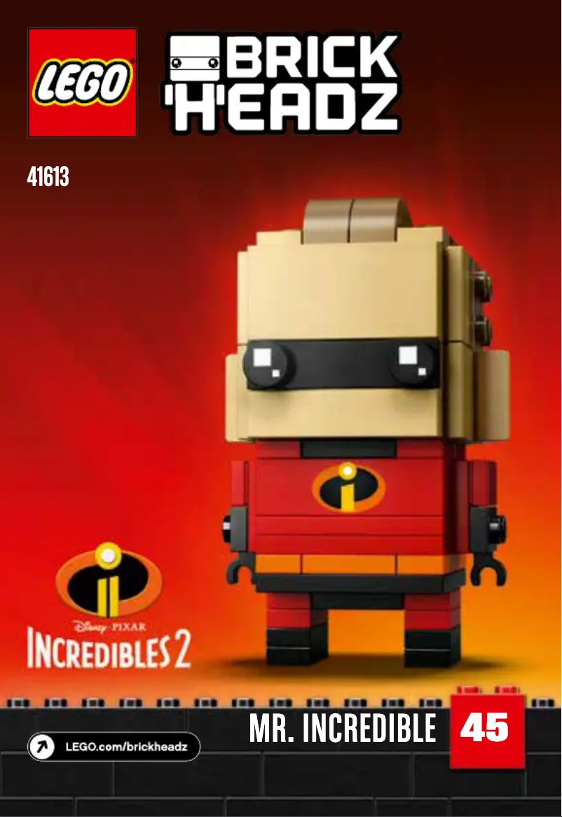 Page 1 de la notice Manuel utilisateur Lego Brickheadz 41613