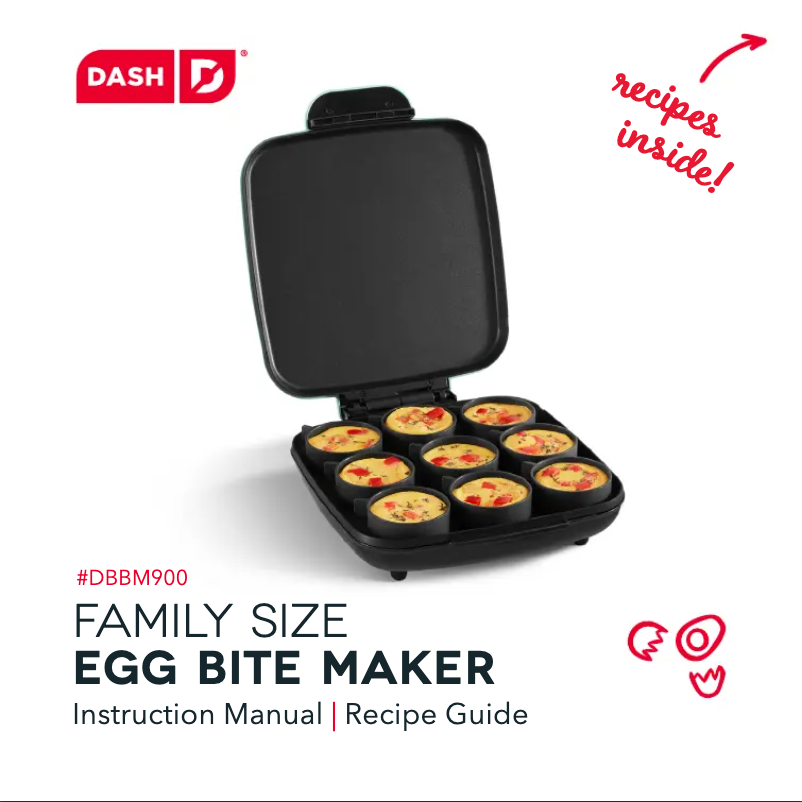 Page n°1 - Manuel utilisateur Dash Family Size DBBM900GBBK04