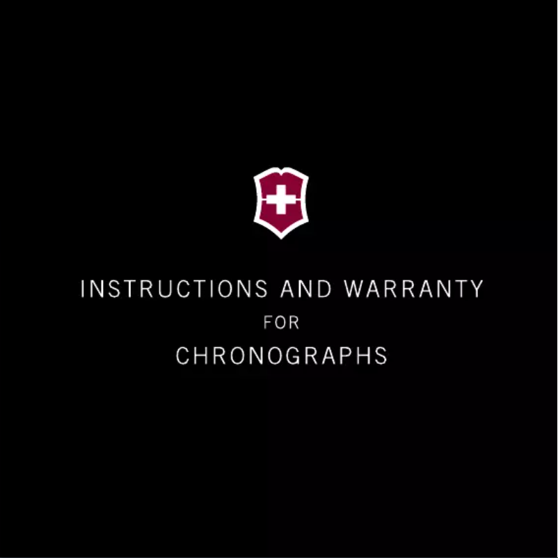 Page n°1 - Manuel utilisateur Victorinox AirBoss