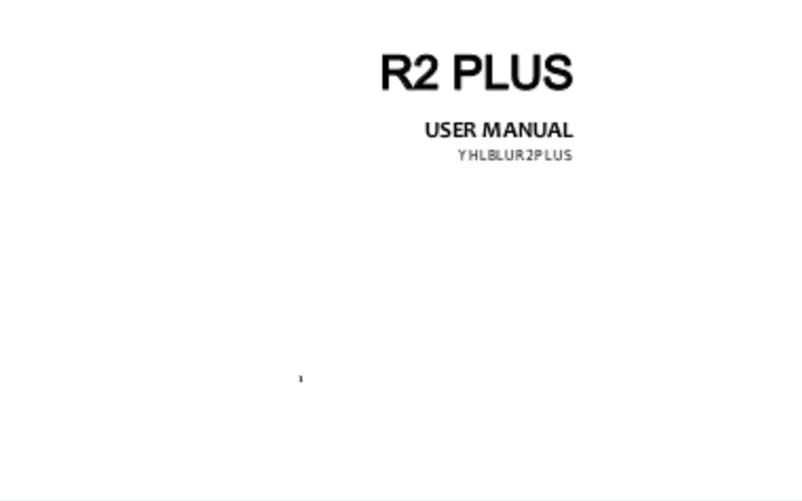 Page n°1 - Manuel utilisateur BLU R2 Plus