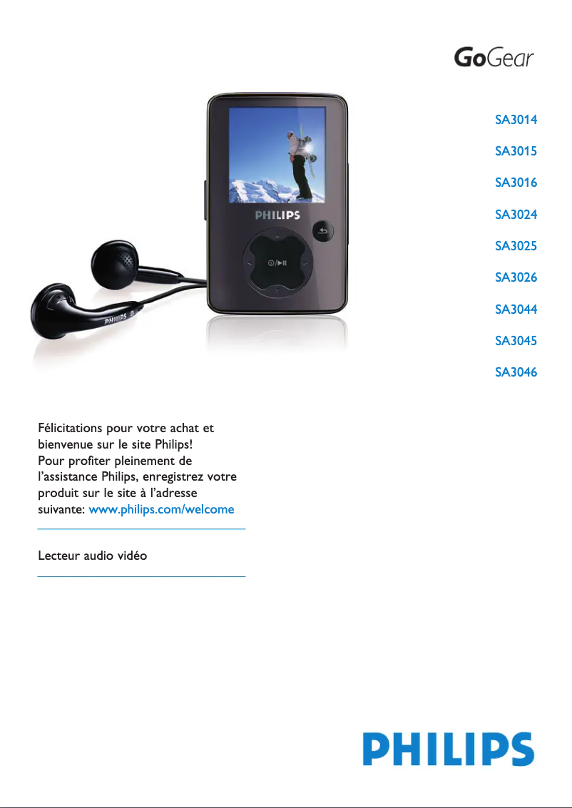 Page n°1 - Manuel utilisateur Philips GoGear SA3045