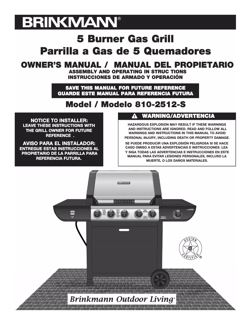 Page 1 de la notice Manuel utilisateur Brinkmann 810-2512-S