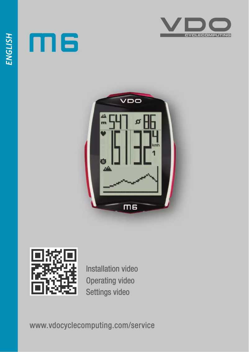 Page 1 de la notice Manuel utilisateur VDO M6 WL